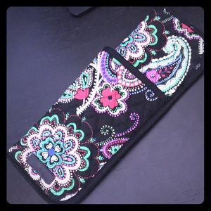 Vera Bradley curling and flat iron travel cover.